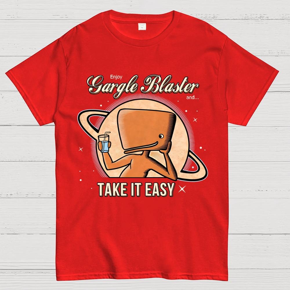 Take It Easy Unisex 100% Cotton Summer Casual Cool Loose T-Shirt