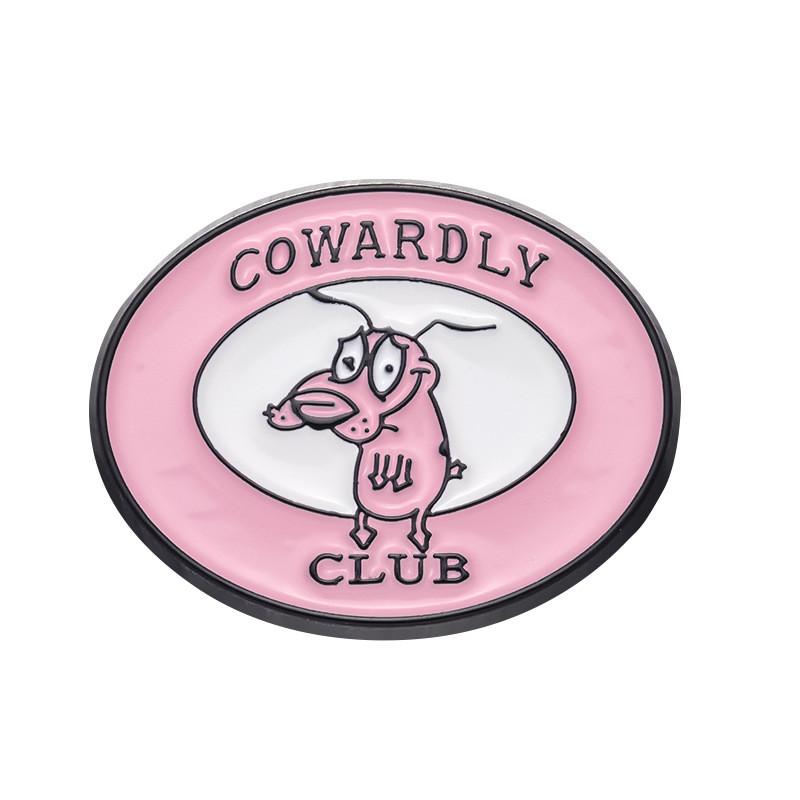 And Quirky Fun Dog Character Metal Badge Unique Eggplant Brooch For Trendy Fashion