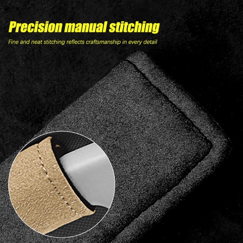 Car Door Handle Protective Cover Multifunctional Roof Handrail Suede Pad Seat Belt Shoulder Protector Auto Interior Decoration