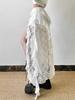 Women's Lace Spliced Skirts Black High Waist Ruffle Irregular Long Skirt Gothic Style Streetwear Summer