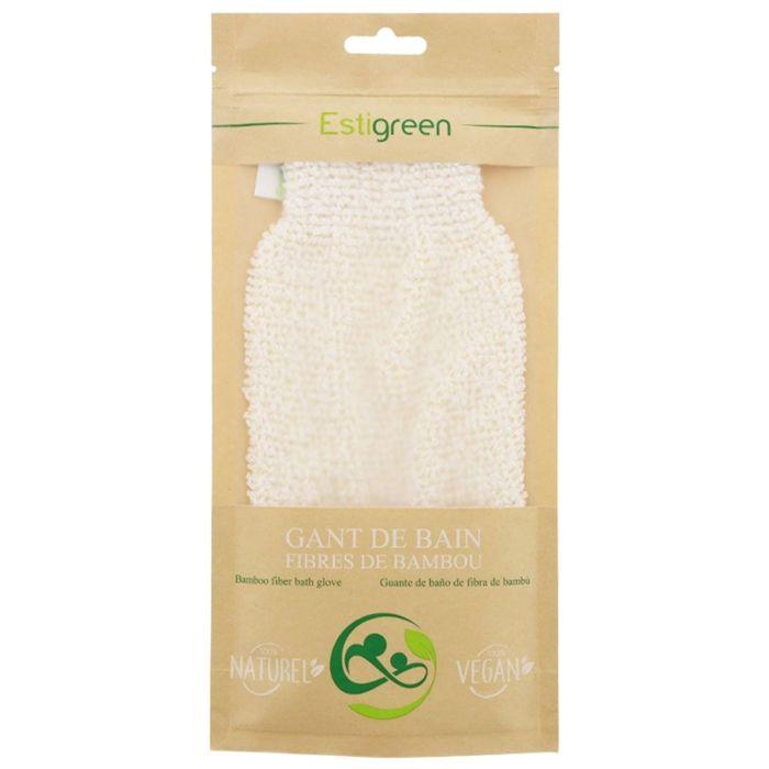 Gant De Bain - ESTIGREEN - Exfoliant - Fibre De Bambou - Antibactérien - Doux Et Léger
