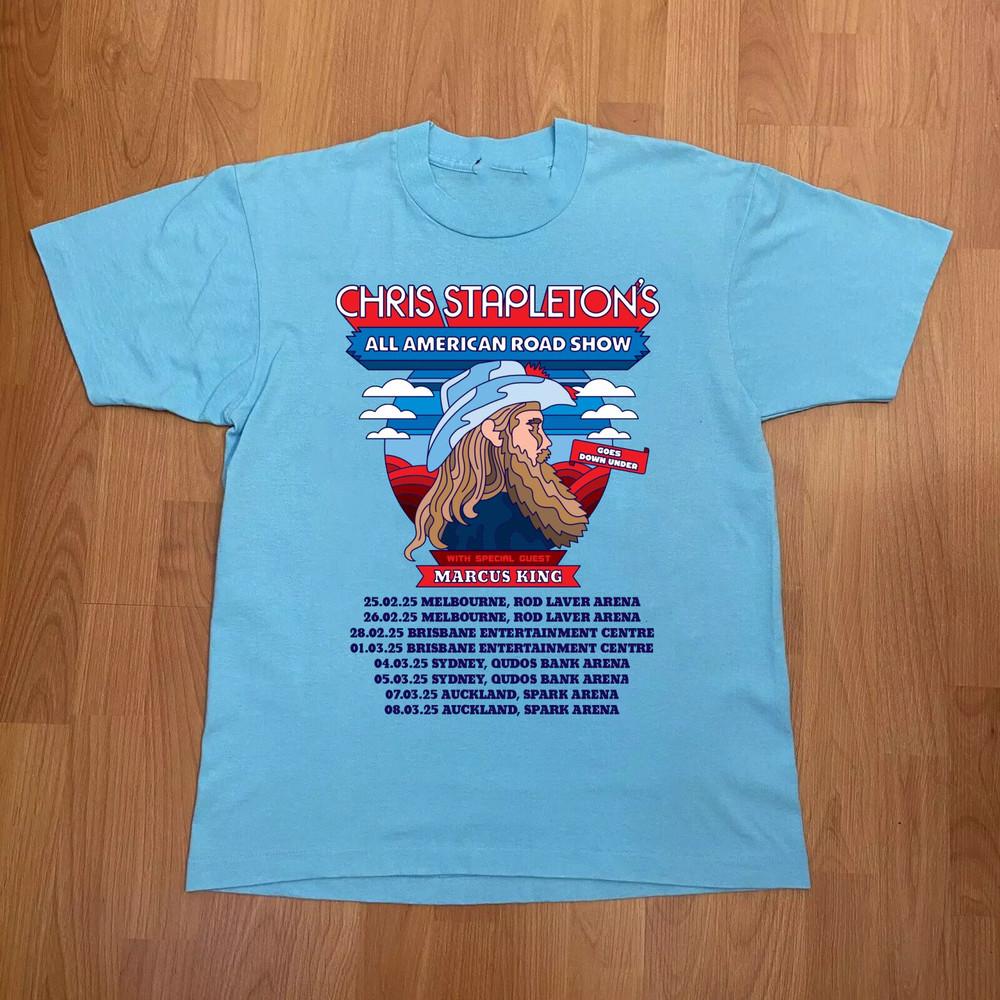 

Chris Stapleton All American Road Show Tour 2025 T Shirt Full Size S-5XL Unisex T-Shirt XXXXL