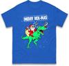 Merry RexMas TShirt Funny Christmas Dinosaur TRex Santa Claus Gift Tee Top