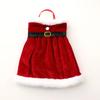 Velvet Chrismas Bottle Cover Red Wine Bottle Cover Skirt Dress With Belt Set Handmade Bags Christmas Decorations Wine Accessories For Holiday YFA2232