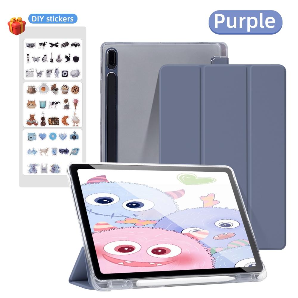Pouzdro pro Samsung Galaxy Tab A8 10.5 A9 Plus S9 FE Plus S8 Plus S7FE Plus S6 Lite Průhledné pouzdro s držákem na tužku