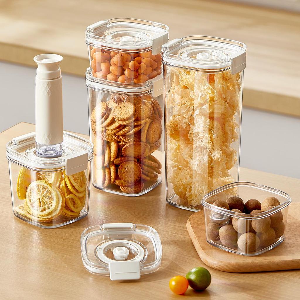 Vacuum Sealed Food Storage Jar: Moisture-Proof Container for Spices, Coffee, and Grains