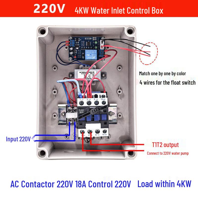 

Aokewen 220V 4KW Stainless Steel Float Level Control Box