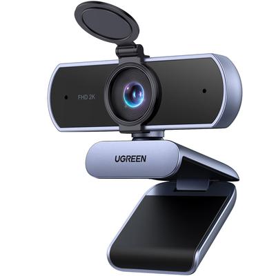 UGREEN FineCam Lite 2K Ultra HD 1080P PC Webkamera s automatickým osvětlením a ochranou soukromí pro Video Windows Mac OS FaceTime USB Webkamera, Vestavěný mikrofon,