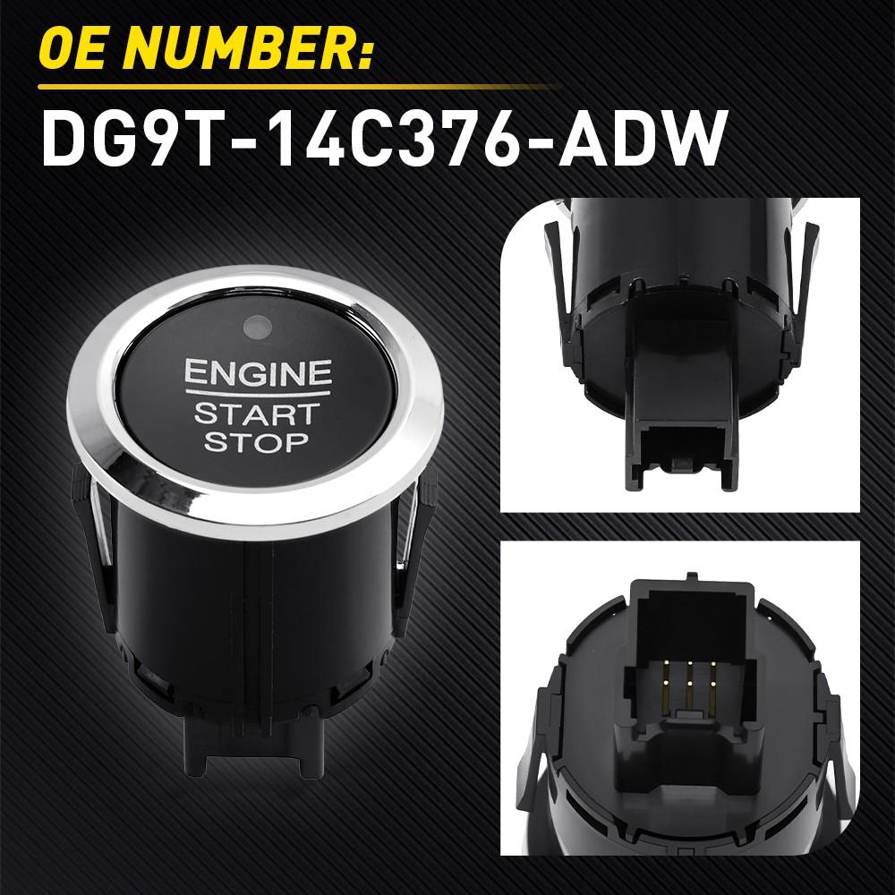 Start Stop Ignition Button Switch DG9T-14C376-ADW Fits For Ford Fusion 2015-2020