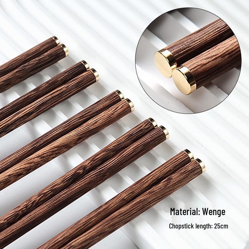 Wutuo Creative Gold Dot Wooden Chopsticks