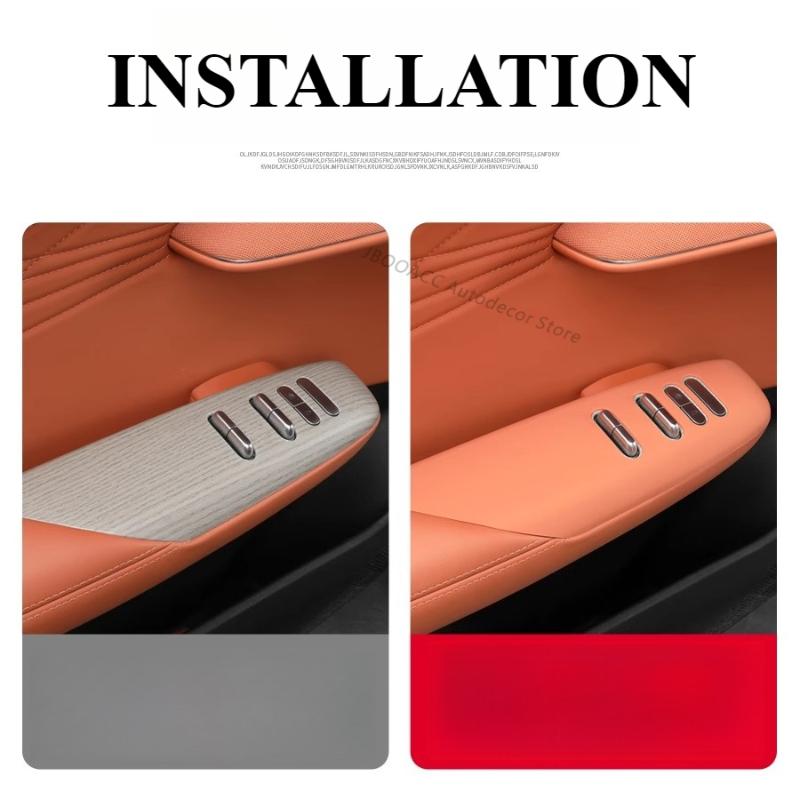 For Deepal S07 Car Window Control Button Cover LHD Silicone Window Switch Panel Trim Sticker Interior Accessories  2024 2025