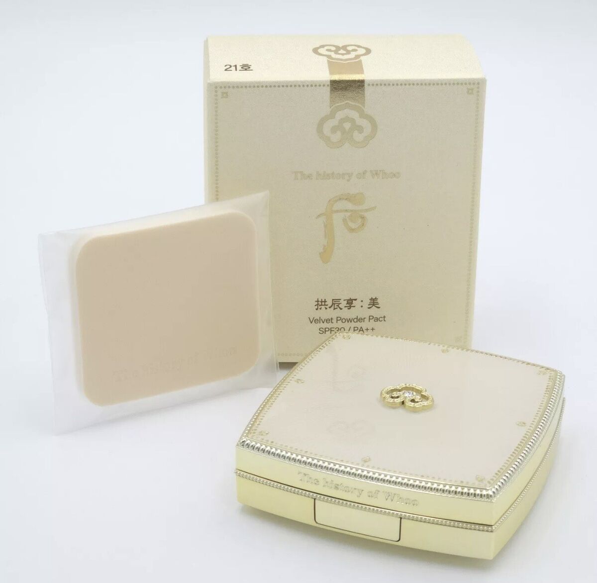 

The history of whoo Gongjinhyang Mi Velvet Powder Pact No.23 SPF30 / PA++ 12g