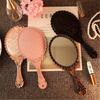 Vintage Carved Handheld Vanity Mirror Hand Mirror Handle Spa Salon Makeup Mirror