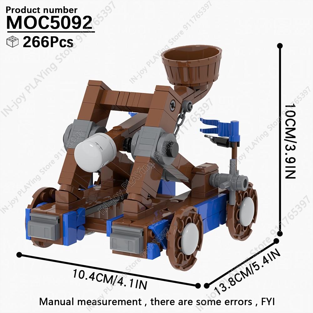 MOOXI Medieval Building Blocks Set Military War Castle Knight Carriage Crossbow Siege Vehicles Model MOC Bricks Toy For Boy Gift
