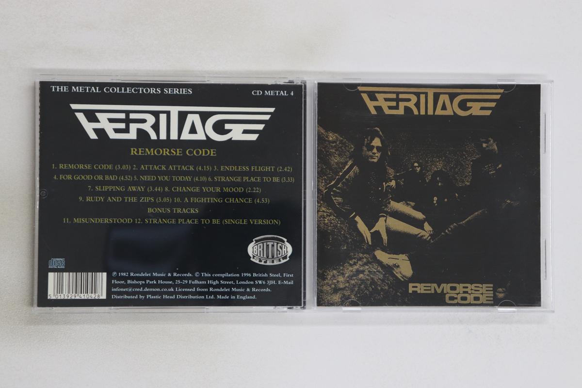 

CD HERITAGE - Remorse Code CDMETAL4 BRITISH STEEL 1996 UK Rock Used