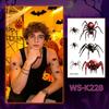 Waterproof Spider Tattoo Realistic Halloween Face Tattoo Body Art Body Tattoo Stickers  Face Makeup