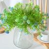 5 Stems Artificial Flower Real Touch Greenery Fake Plants Realistic Flower Bouquet with Stem for Wedding Party Home Vase Spring Decoration