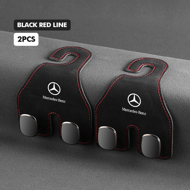 Car Rear Seat Back Hook Headrest Hanger Clip Storage Holder For Mercedes Benz AMG A C E S G Class W201 W210 W108 W204 W205 W203