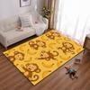 Cute Monkeys and Bananas Kids Rug - Non-slip rug suitable for living room and bedroom sofas.