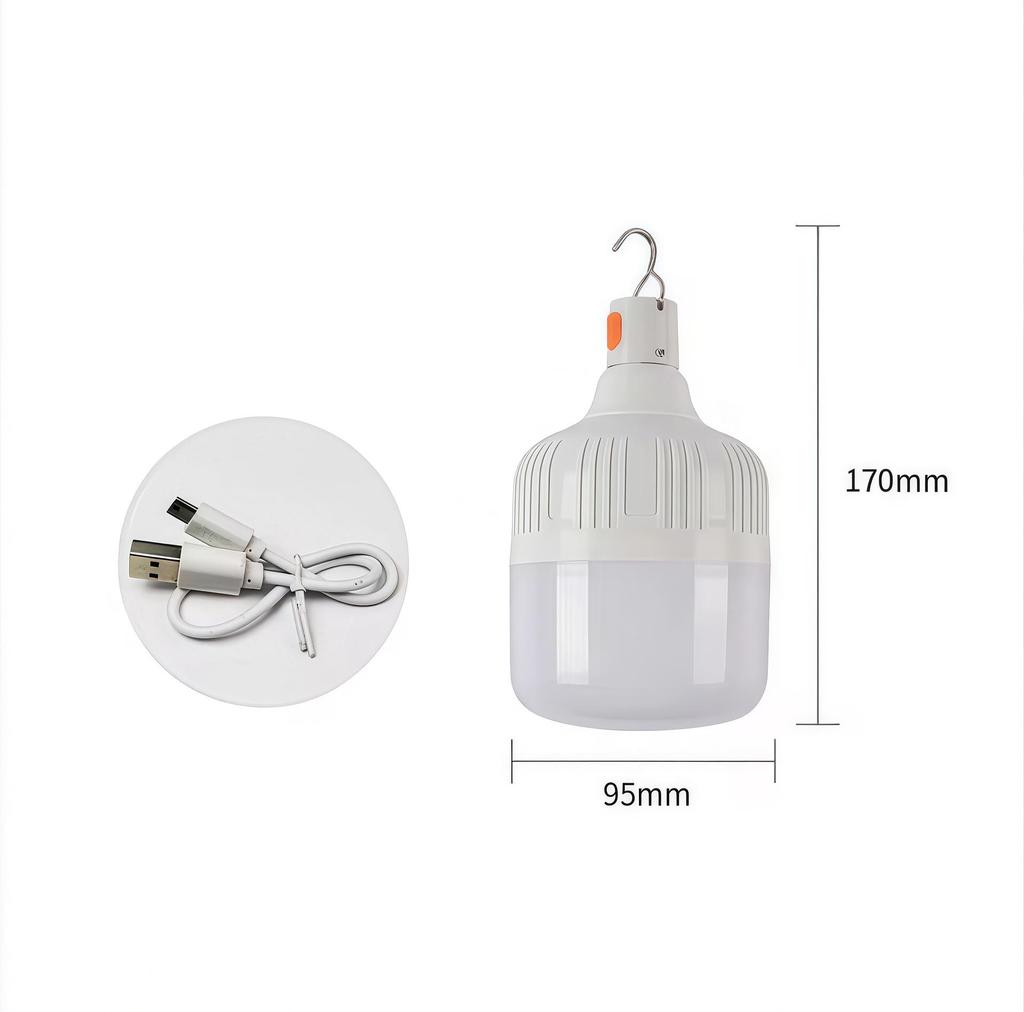 Super Bright, Energy-Saving Wireless Outdoor Bulb for Night Markets & Emergency Lighting