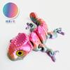 10Cm 3D Printing Chameleon Model Flexible Joints Movable Decompression Birthday Toy Simulation Animal Decoration Ornament Home