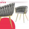 Freestanding Armchair Tilo Gray Decorative Velvet Chair Family Meble