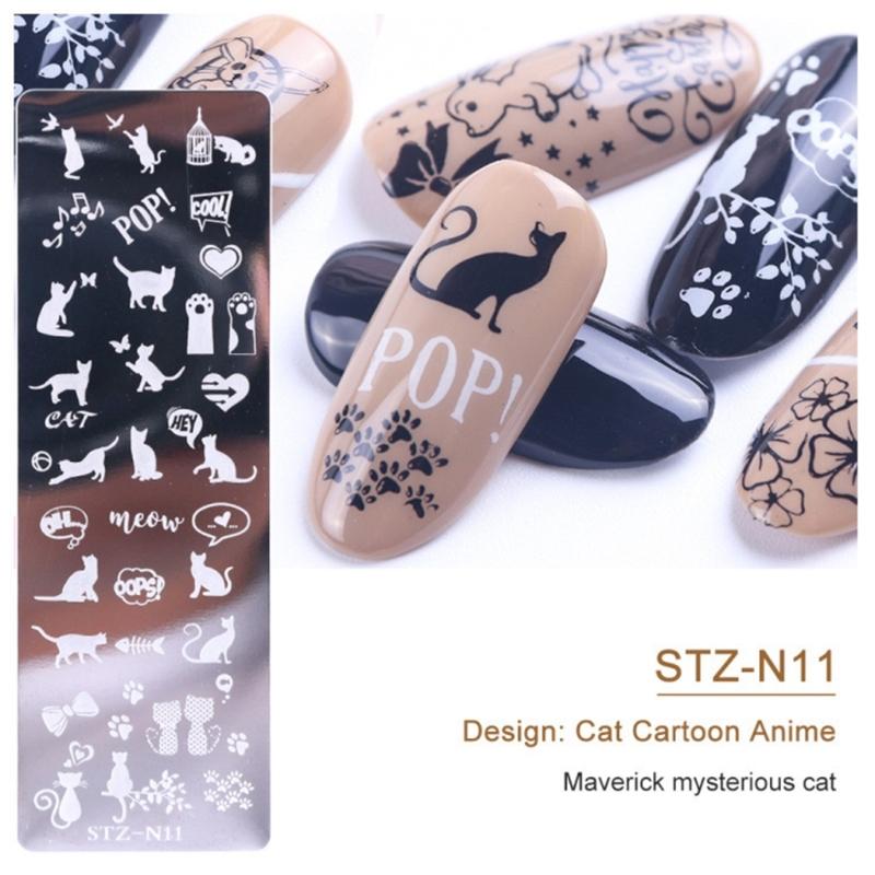 Nail Stamping Plate Animal Flower Nail-Image Stamp Plate Manicure Stencil Tool