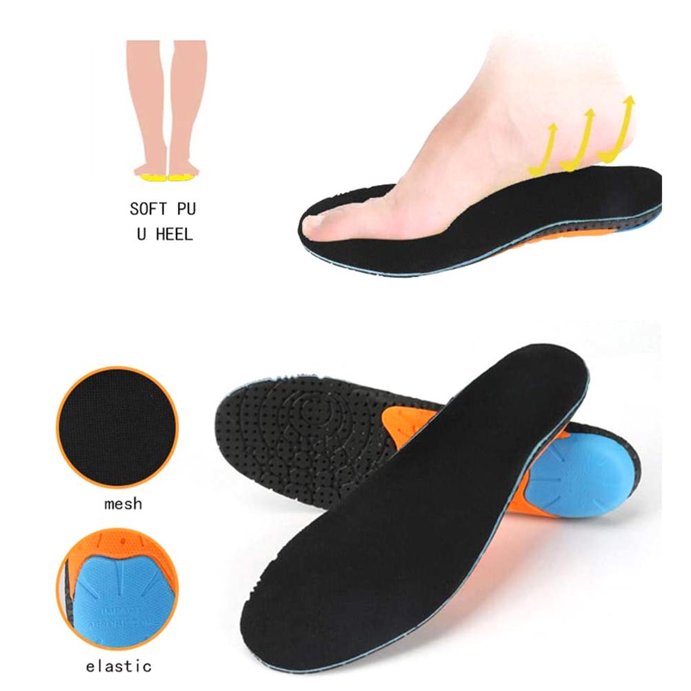 1 Pair Shock Absorbing Running Insole Breathable EVA Sweat Absorbent Insoles Arch Support Insert Sports Insole