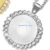 HX6F 10pcs Pendant Base 25x25mm Alloy Tray for Necklace Keychain Photo DIY Jewelry Making Findings Crafts