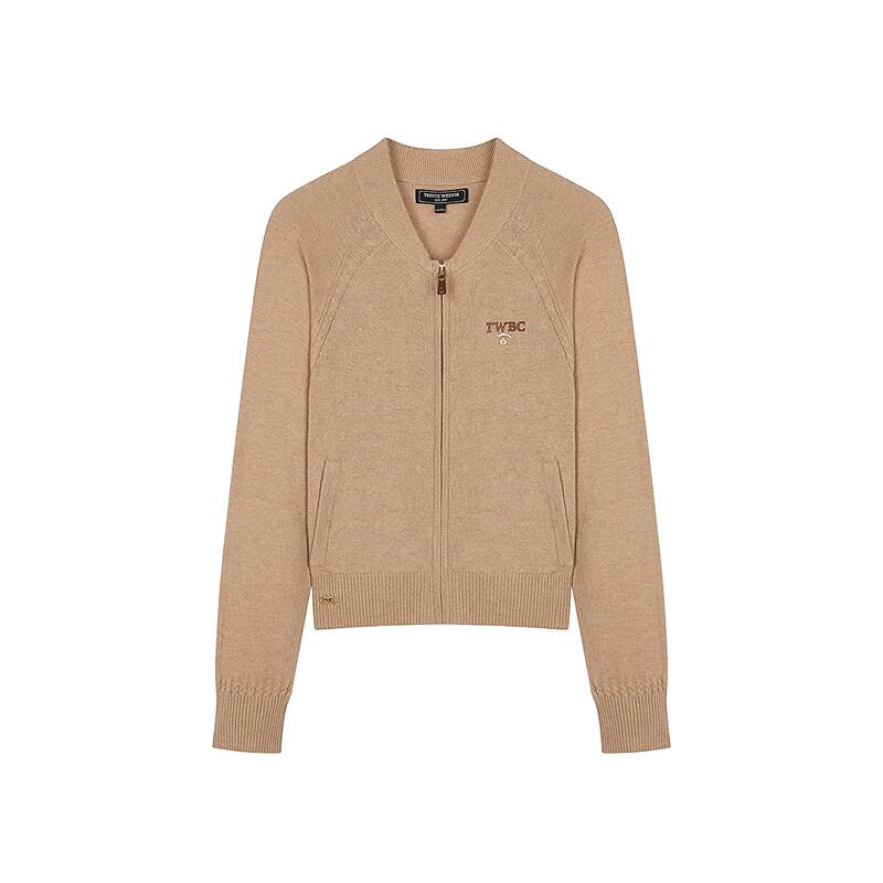 Teenie Weenie Women's Loose Fit Zip-Up Knit Cardigan