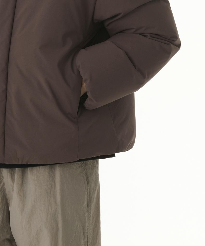 Musinsa Standard Minimal Hooded Down Short Padded Jacket [Baroque Brown]