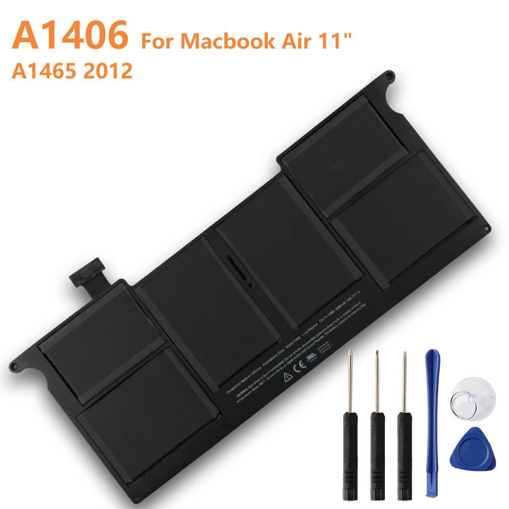 

New Replacement Laptop Battery A1406 A1375 For Macbook Air 11 A1370 2010 Year A1370 2011 Year A1465 2012 Year 4680mAh