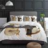 Cartoon Animal Cute Koala Panda White Bedding Set 3pcs Duvet Cover Pillowcase Kids Adult Quilt Cover Double Bed Set Home Textile
