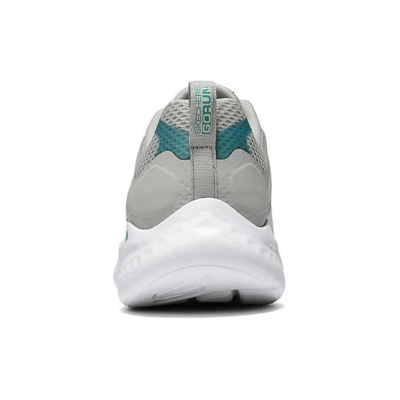 Skechers Women Breathable Mesh Shock Absorbing Low Casual Running Shoes Gray Green 129442-GYAQ
