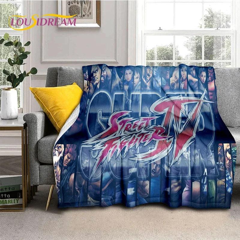 Neueste Retro-Spiel Street Fighter SF Weiche Decken, Warme Kuscheldecke Bequeme Decke für Picknick Betten Sofa Zuhause Schlafzimmer