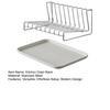 Stainless Steel Dish Draining Rack No Assembly Kitchen Sink And Countertop Organizer with Cutting Board Holder Countertop Cabinet Storage Shelf