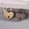 Cadenas Mini en Métal Vintage en Forme de Cœur pour Sac Valise Boîte à Bagages Serrure à Clé Avec Clé