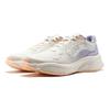 Li Ning Soft Cushioning Abrasion Resistant Breathable Lightweight Low top Casual Shoes Women's White Purple AGLU010-3