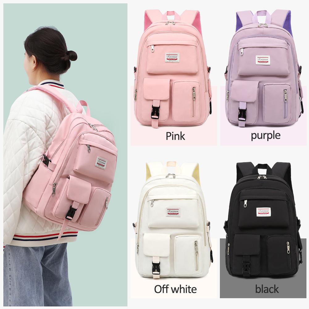 Travel Backpacks Bookbag for Women & Men Boys Girls School College Students Backpack Durable Water Resistant Pink