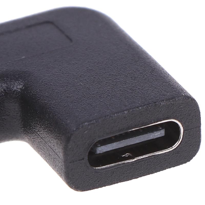 Rechtwinklig 90 Grad USB 3.1 Typ C Stecker auf Buchse USB-C Konverter Adapter