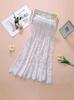 Lace Midi Skirt For Women With Hollowout Design Summer Aline Elegant Fashionable For Casual Wear