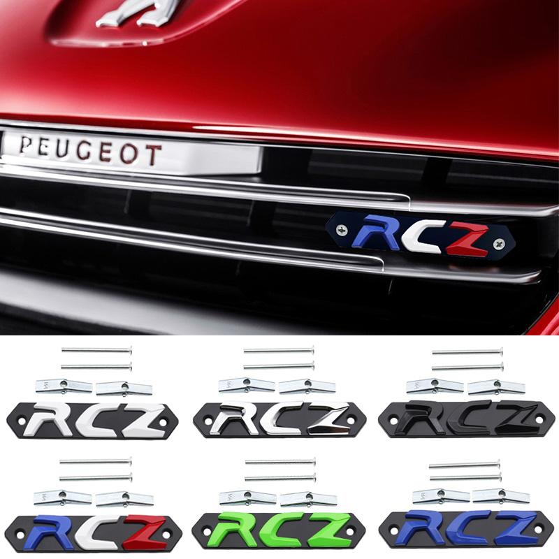 1pcs 3D RCZ metal Car Front grill logo Car front hood l Emblem Car Front emblem styling Accessories For Peugeot