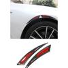 Car Body Wheel Eyebrow Arch Protector Strip Lips Fender Flares Carbon Fiber Look