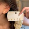 Opal geometric three-pair set, stud earrings for women's small and delicate ear holes, earrings, ears.