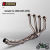 Stainless Steel Exhaust System for Z800 Motorcycles (2013-2016) - Includes Front Pipe & Muffler Set