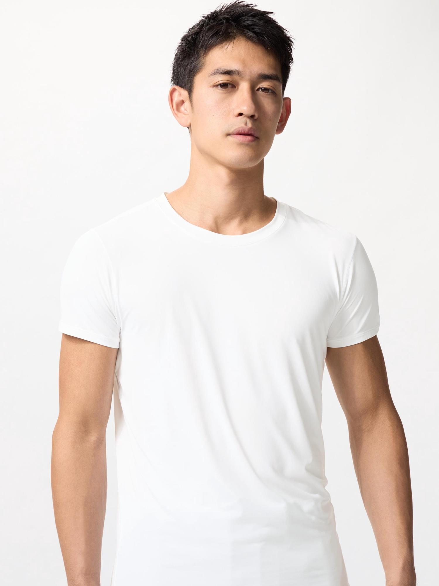 

Футболка Uniqlo Airism с круглым вырезом и коротким рукавом 00 WHITE/MEN S