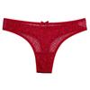 Lace Transparent Low-Waist Seamless Thong for Teens - Women's Cotton Crotch Underwear