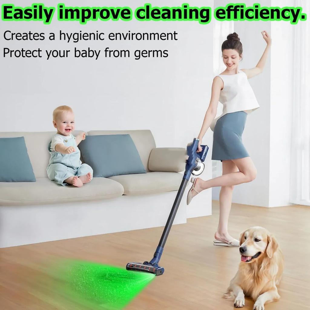 Luce Rilevamento Polvere Aspirapolvere Lampada LED Polvere Aspirapolvere Rivela Polvere Invisibile Impermeabile Facile da Installare per Lavapavimenti