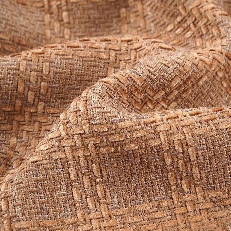 Woolen Tweed Plaid Chenille Fabric Woven Small Fragrant Fabric DIY Elegant Fashion Coat Skirt Designer