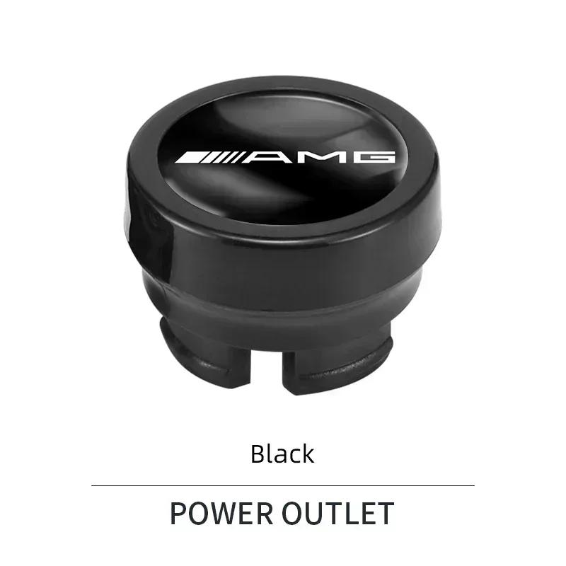 WUGL8 Car Cigarette Lighter Charger Dust Cover Dustproof Decoration Cap For Mercedes Benz AMG W204 W205 W203 W211 W212 W213 W201 W210